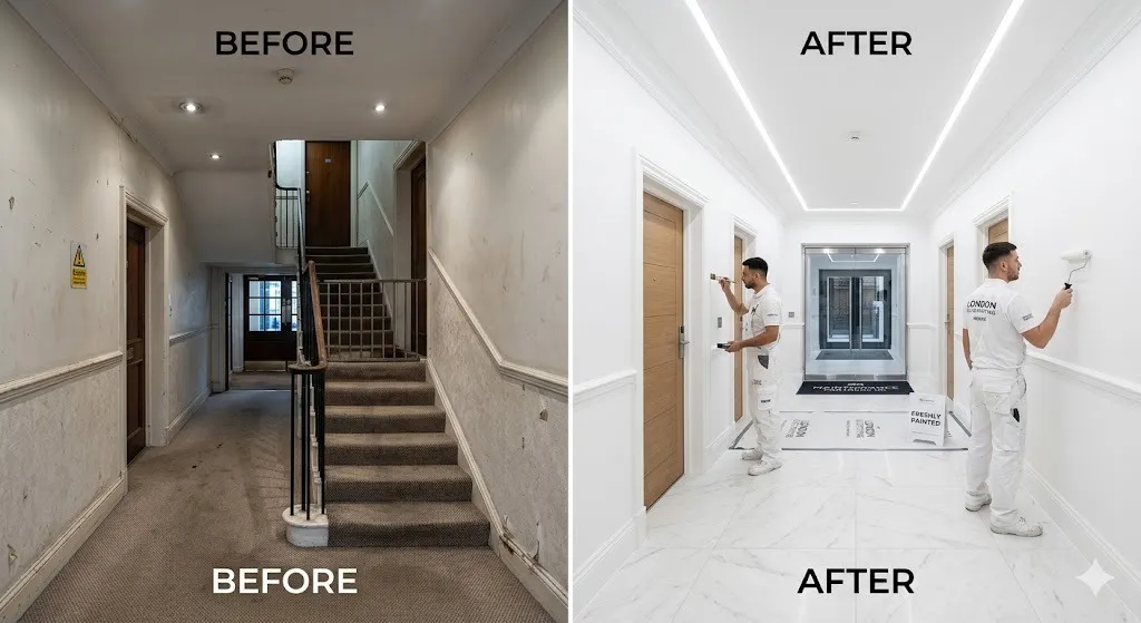 Communal Area Painting service in Merton - Merton Painters