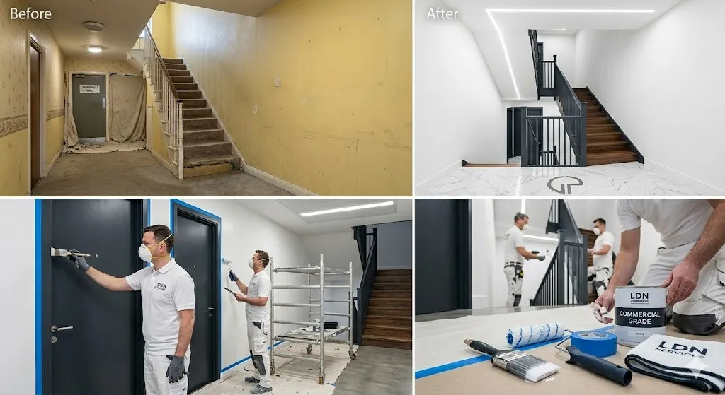 Hallway Staircase Painting service in Merton - Merton Painters