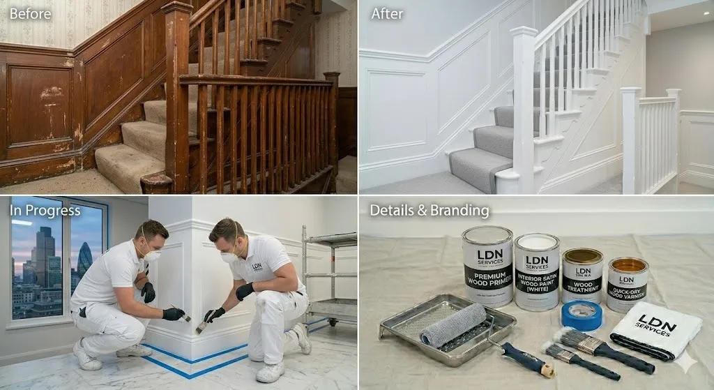 Woodwork Painting service in Merton - Merton Painters